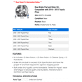 thumbnail image 2 of Rear Brake Pad and Rotor Kit - Compatible with 2010 - 2013 Toyota Prius 2011 2012, 2 of 2