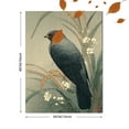 thumbnail image 3 of Black Bird In Rain Canvas Print，Nature Wall Decor for Living Room Bedroom Hallway Entryway, 3 of 8