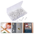 thumbnail image 3 of Sharprepublic 5x200Pcs Clear Push Pins Cork Boards Paper Photo Wall Projects Office Marking, 3 of 8