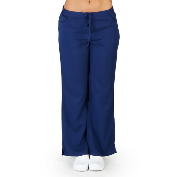 UltraSoft Medical Nurse Uniform Womens Junior Fit 5 Pocket Scrub Pant - PETITES 38131-X-Large (Navy)