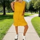 thumbnail image 1 of TaTaai Stretch Dress Soft Comfortable Women's Fashion Shirt Collar Long Sleeve Casual Hooded Spring Summer Daily Commute Midi Dress Gift, 1 of 7