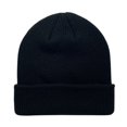thumbnail image 2 of WREESH Women's Solid Color Curling Beanie Fashion Fall and Winter Knitting Pile Cap, Baotou Hat Black, 2 of 4