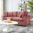 thumbnail image 1 of Modway Commix Down Filled Overstuffed Performance Velvet Loveseat in Dusty Rose, 1 of 8