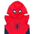 thumbnail image 5 of Marvel Spider-Man Hooded Cosplay Tank Top and French Terry Dolphin Active Shorts Outfit Set Logo Toddler to Big Kid, 5 of 5