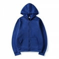 thumbnail image 7 of LTTVQM Mens Hoodies Zip Up Lightweight Long Sleeve Sweatshirt Athletic Slim Fit Basic Jacket with Pockets Royal Blue L, 7 of 7