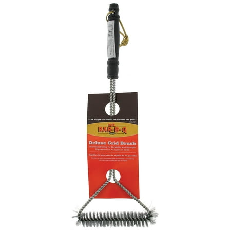 Patio Doors B Q Mr. Bar-B-Q Premium Deluxe Grid Brush, Long handle wide triangle grill brush By Mr BarBQ ()