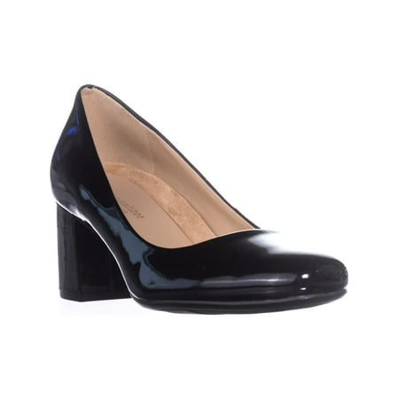 Womens naturalizer Whitney Dress Pumps, Black Patent, 6.5 WW US