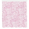 thumbnail image 2 of Ambesonne Botanic Shower Curtain, Vintage Floral Pattern Art, 69"Wx75"L, Pale Pink, 2 of 4
