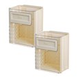 thumbnail image 1 of Oleegame 2PC Foldable Hanging Trash Can Foldable Hanging Kitchen Trash Can Wall Mounted Garbage Box Kitchen Food Waste Hanging Trash Can For Kitchen Cabinet Door Portable Trash Can Beige, 1 of 9
