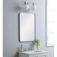 thumbnail image 3 of Soft corner metal rectangular mirror 20x30 inch in Silver, 3 of 5