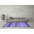 thumbnail image 3 of Ahgly Company Indoor Rectangle Oriental Blue Modern Area Rugs, 5' x 7', 3 of 4
