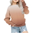 thumbnail image 2 of Bnwani Toddler Boys Sweatshirt Long Sleeve Sports Sweatshirt Cute Gradient Printed Pullover, 2 of 8