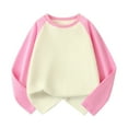 thumbnail image 1 of MIASHUI T-Shirt Athlétique à Manches Longues pour Filles et Garçons, Couche de Base en Coton Extensible, Rose, 2-3 Ans, 1 of 3