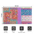 thumbnail image 5 of Colorful Pioneer Flower Patchwork Door Rugs,Washable Non Slip Door Mats Indoor,Decorative Door Mats,Entry Mat Indoor for Entrance,Bedroom,Kitchen,Bathroom,17"x30", 5 of 6