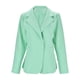 thumbnail image 4 of Gibobby Blazer de mujer elegante Blazers casuales para mujer con frente abierto manga larga cuello de solapa chaqueta de trabajo y oficina(Verde,CH), 4 of 5