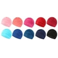 thumbnail image 3 of Janrevotw  Colorful Swimming Caps Plus Size No Strangulation Fashion Pleated Multi-Color Large Swimming Caps For Men And Women Quick-Drying Ultra-Light Nylon Swimming Caps, 3 of 3