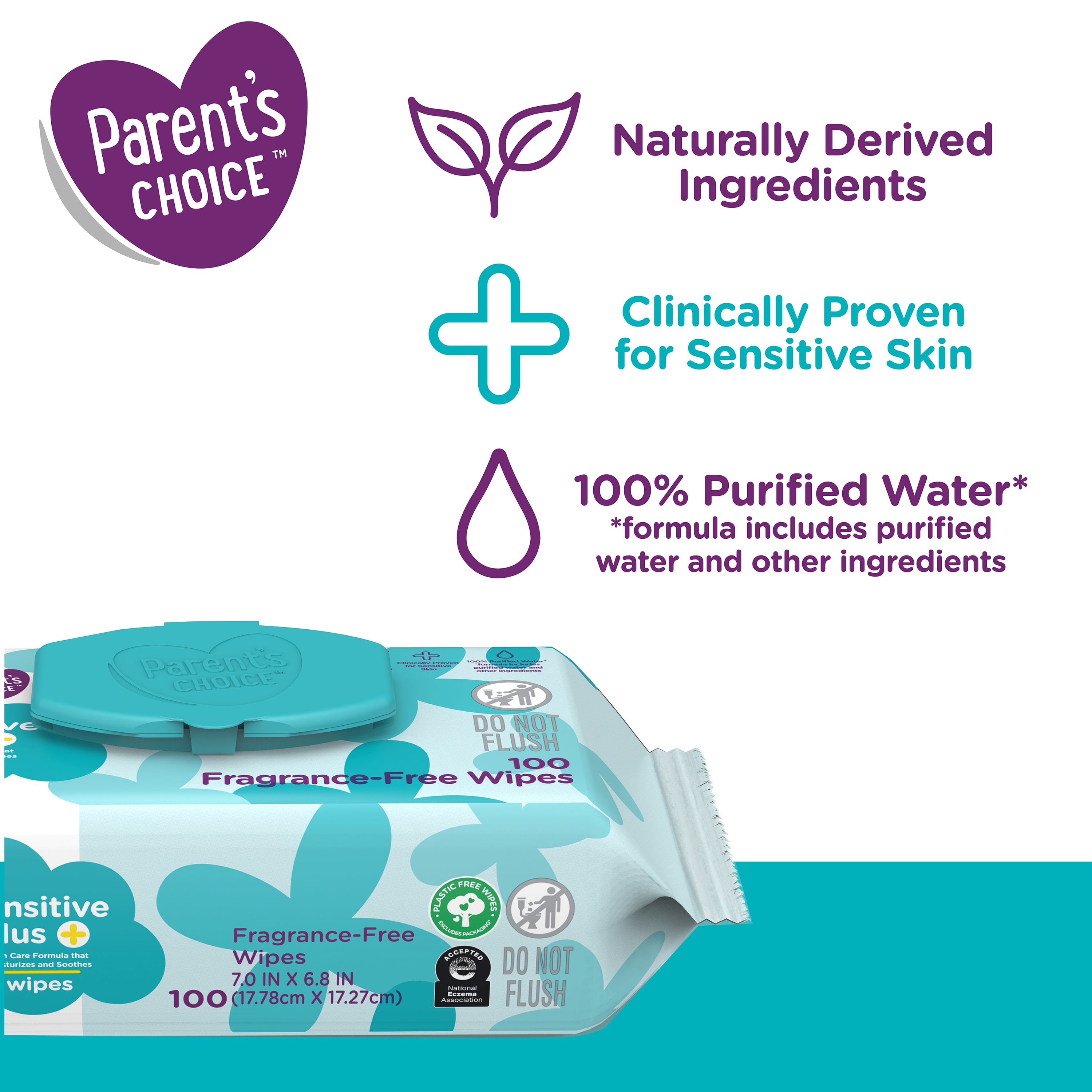 Parent's Choice Sensitive Plus Baby Wipes 400ct
