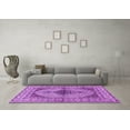 thumbnail image 3 of Ahgly Company Indoor Square Persian Purple Traditional Area Rugs, 5' Square, 3 of 4