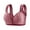 Red, variant on GaThRRgYP Breathable Women's Sports Bra for All-Day Comfort,Women's Push-up Bra Breathable Front Closure Underwear Daily Comfortable Wireless Bras for Women Red L