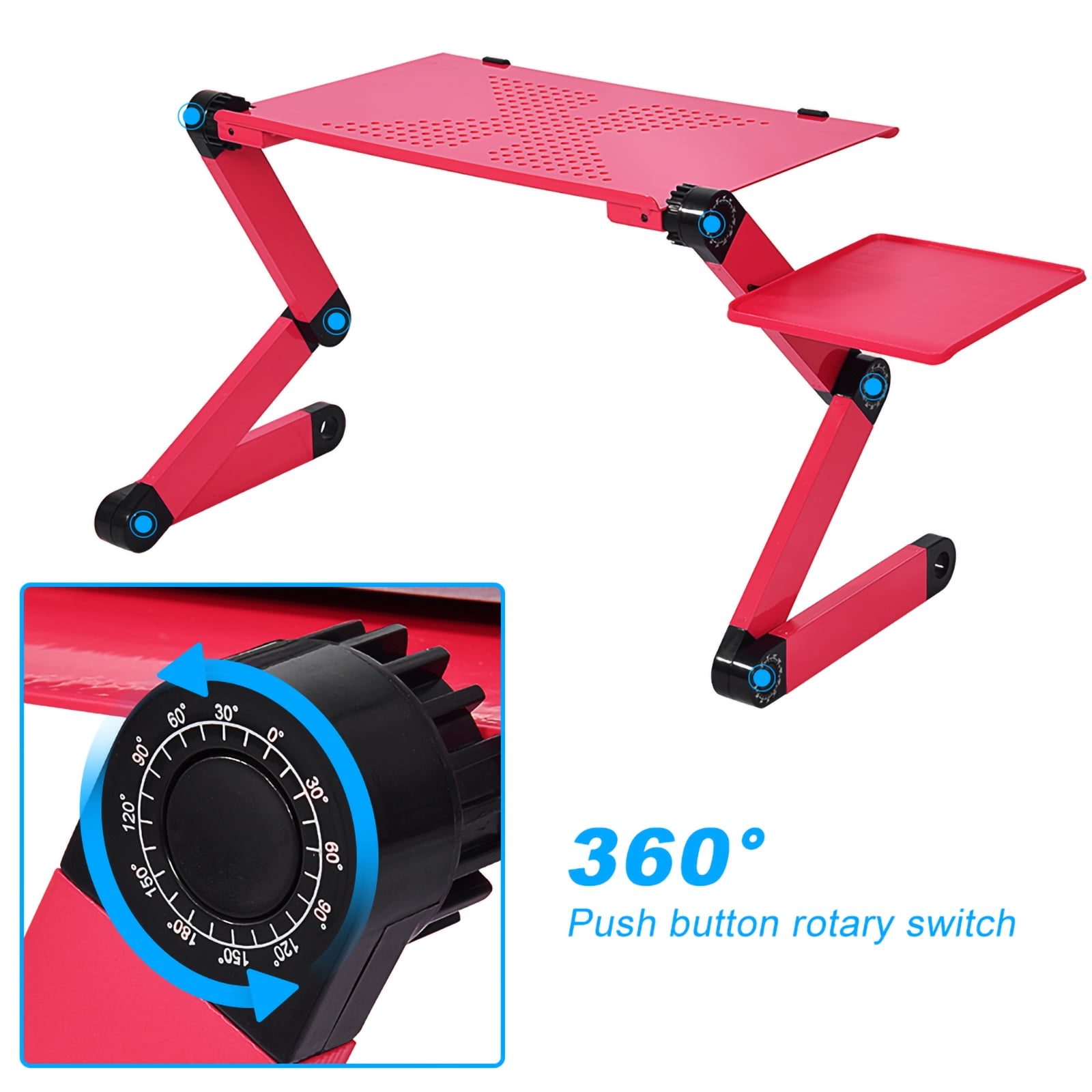 BSAH Portable Laptop USB Desk Table Bed Cooling Fans Stand Tray