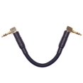 thumbnail image 3 of CNCESS CESS-067 Cable de conexión blindado de audio corto de 3,5 mm para apilar DAP y amplificador en ángulo recto de 3 pulgadas, 3 of 5
