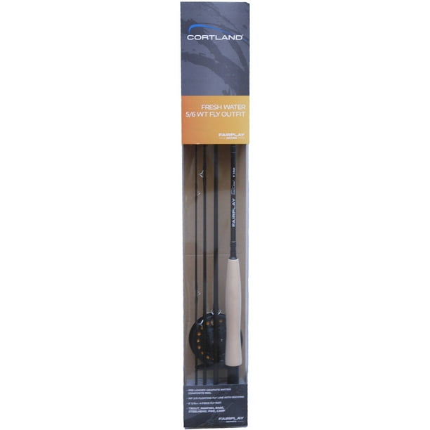 Cortland Fairplay 8' Fly Fishing Combo, 5/6 Weight, 4 Piece, 607637