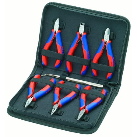

KNIPEX Tools 00 20 16 7-Piece Electronic Pliers Set with Case Comfort Grip Handles