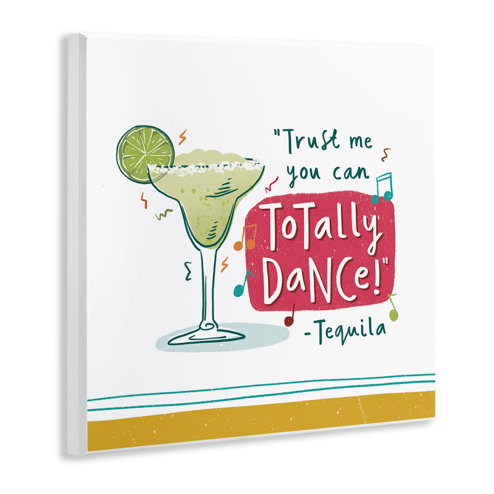 Stupell Industries Funny Tequila Phrase Food & Beverage Painting Unframed Art Print Wall Art, 12 x 12