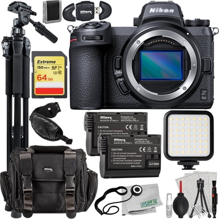 Ultimaxx Advanced Nikon Z6 II Mirrorless Camera Bundle (Body Only) - Includes: 64GB Extreme Memory Card 2x Spare Batteries & Much More (25pc Bundle)