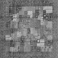 thumbnail image 1 of Ahgly Company Indoor Square Abstract Gray Modern Area Rugs, 7' Square, 1 of 4