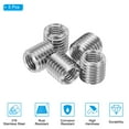 thumbnail image 3 of Uxcell 5 Pcs 316 Stainless Steel Thread Repair Insert Nut M14 x 2mm Male to M10 x 1.5mm Female 15mm Length, 3 of 7