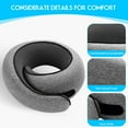 thumbnail image 4 of 2025 New Memory Foam Travel Pillow for Airplanes,Neck Pillow for Traveling,Neck Plus Travel Pillow,Neck Plus Travel Neck Pillow, 4 of 14