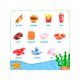 thumbnail image 5 of Valentine's Day 36 Items 61pcs Cutting Play Food Toy For Kids Kitchen Toy Set Pretend Cooking Fruit & Vegetables &Fast Food With Storage Basket,Plasti, 5 of 5