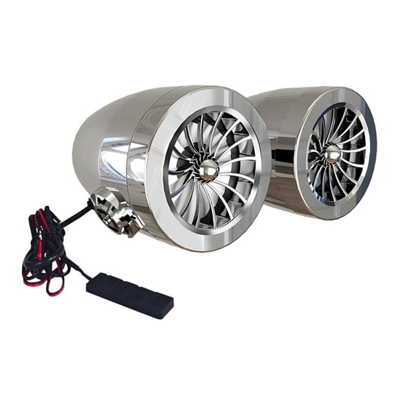 Motorcycle Speakers With Built In USB Port Weatherproof Housing For Bikes Quick Installation Guide Included