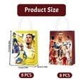 thumbnail image 2 of 16 Pcs For Cristiano Soccer Cartoon For Ronaldo Theme Party Bags,Themed Candy Gift Bags,2 Styles with Handles,Ideal for Candy and Snack Bags for Boys Girls Birthday Decorations and Celebrations, 2 of 5