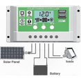 thumbnail image 1 of LCD Display Solar Controller 30A for Lead/Lithium Batteries 12V/24V with Dual USB Charging Ports, 1 of 3
