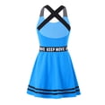 thumbnail image 2 of DPOIS Kids Girls Sleeveless Sports Dress Workout Tennis Golf Outfit Blue 14, 2 of 7