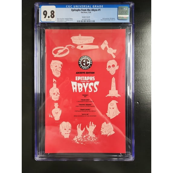 Epitaphs from the Abyss #1 - CGC 9.8 Comic Book