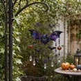 thumbnail image 4 of Halloween Acrylic Suncatcher Wind Chime Hanging Ornament, Colorful Light Refracting Spooky Window Decor with Melodic Chimes, Weatherproof Outdoor Patio Garden Yard Party Decoration, Multicolor, 4 of 7