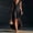 Black, variant on Delayuji Women's Summer Dress Ruffled Hem Sleeveless V Neck Tank Dress Long Dresses Beach Vacation Dress Wedding Guest Dresses