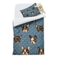 thumbnail image 2 of French Bulldogs Blue Duvet Cover and Pillowcase Set for Single Bedding, Bedroom Accessories for Kids Teens, 2 of 5