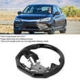 thumbnail image 1 of Steering Wheel, Flat Bottom D Type Racing Design Black Wood Mahogany Upgraded Customized Steering Wheel  For Fit For   2013-2017, 1 of 8