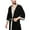 Black, variant on MuZeFu Robes for Men Clearance Sale Mens Robe Cotton Mens Robe Winter Loose Fallow Couples Bathrobe Long Nightgown Nightgown
