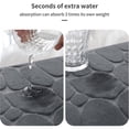thumbnail image 3 of Alfombrilla de baño de espuma viscoelástica YIHOUSE Cobblestone, superabsorbente, 3 of 6