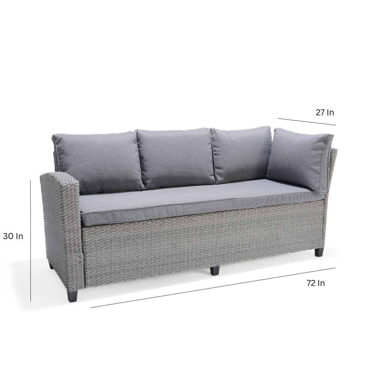Amazonia San Galo Patio 2-Piece Conversation Set | Durable Wicker | Ideal for Indoors and Outdoors
