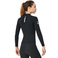 thumbnail image 6 of Gecheer Wetsuit Top for Women Long Sleeves Wetsuit Jacket 2mm Neoprene Diving Top for Snorkeling Scuba Diving Surfing Water Sports Swimming, 6 of 7