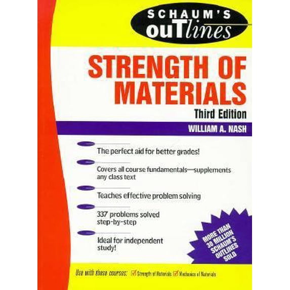 Pre-Owned Schaum's Outline of Theory and Problems of Strength of Materials (Paperback) 0070459037 9780070459038