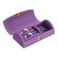 thumbnail image 1 of Caja de Joyería de Viaje Pequeña Uxcell, Caja para Anillos, Organizador de Almacenamiento de Joyería Portátil para Anillos, Collares, Pendientes, Regalo para Mujeres y Niñas con Caja de Regalo, Morado, 1 of 7