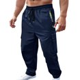 thumbnail image 5 of Men’s Loose Straight Sweatpants Casual Sports Trendy Everyday Bottoms, 5 of 6
