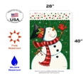 thumbnail image 2 of Toland Home Garden Dancing Snowman Winter Flag Double Sided 28x40 Inch, 2 of 5